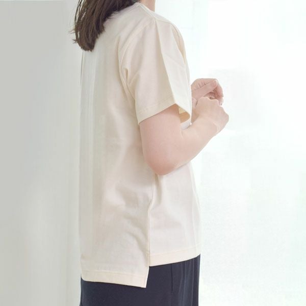 オーガニックコットン Vネックプルオーバー(半袖)