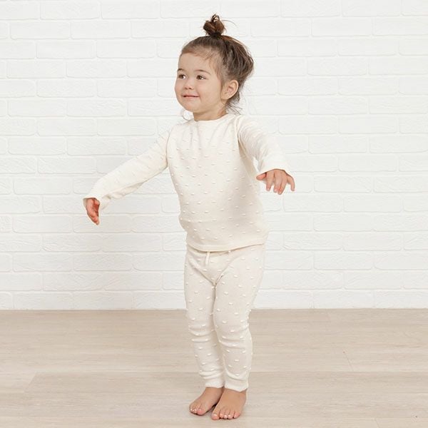 【SALE／30%OFF】 オーガニックコットン ベビーニットパンツ