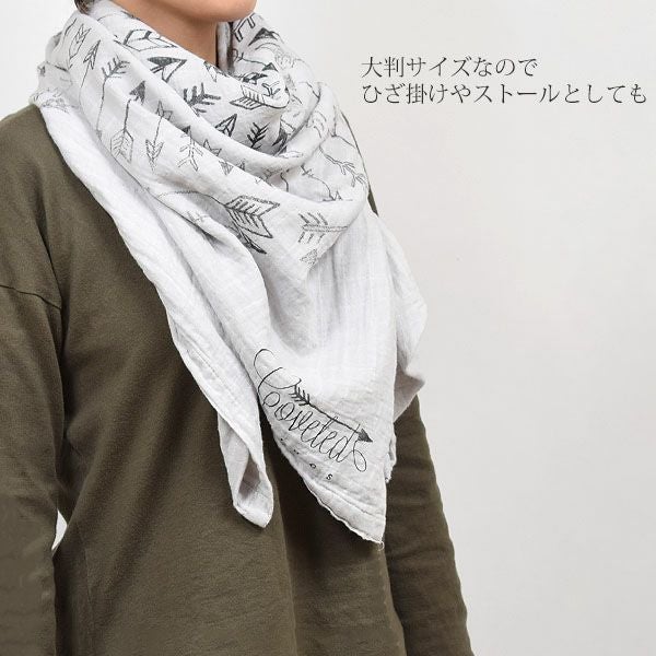 オーガニックコットン モスリンスワドルScarf Birds