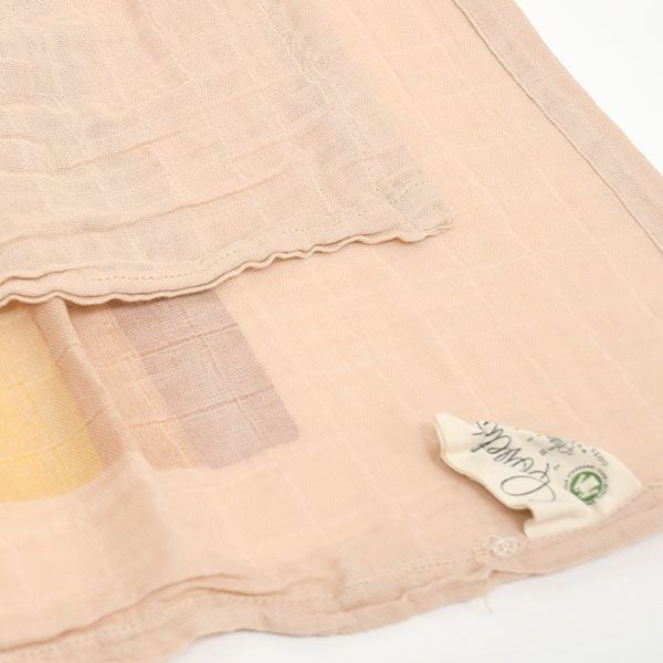 オーガニックコットン モスリンスワドルScarf Rainbow