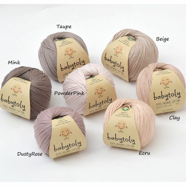 オーガニックコットン Supersoft Cotton yarn 50g PowderPink