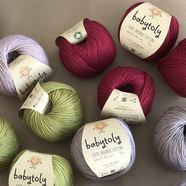 オーガニックコットン Supersoft Cotton yarn 50g DeepRed