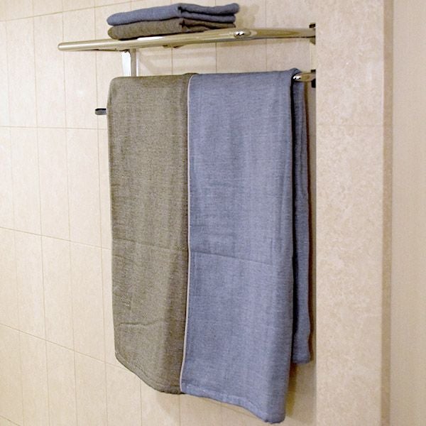 オーガニックコットン トラッド シャンブレーバスタオル