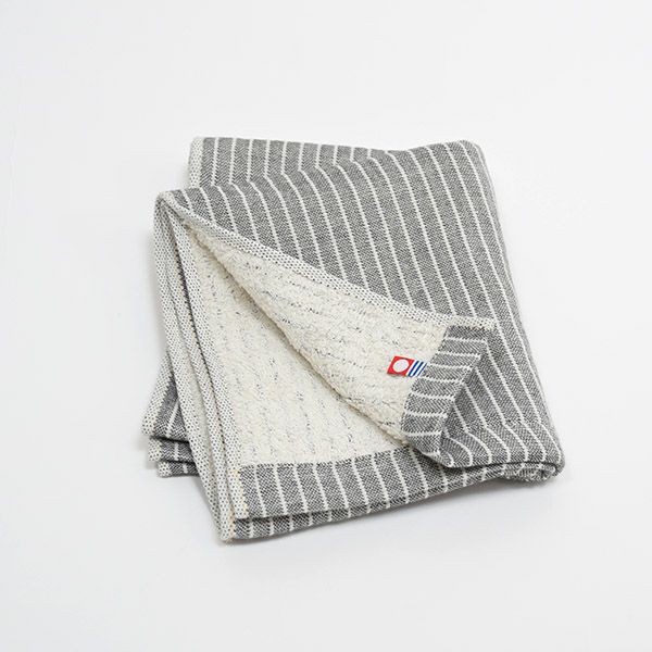 オーガニックコットン トラッド ストライプフェイスタオル