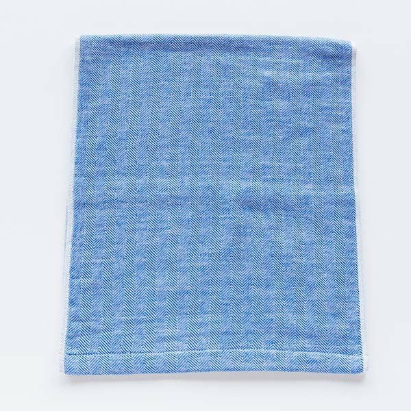 オーガニックコットン トラッド ヘリンボーンフェイスタオル