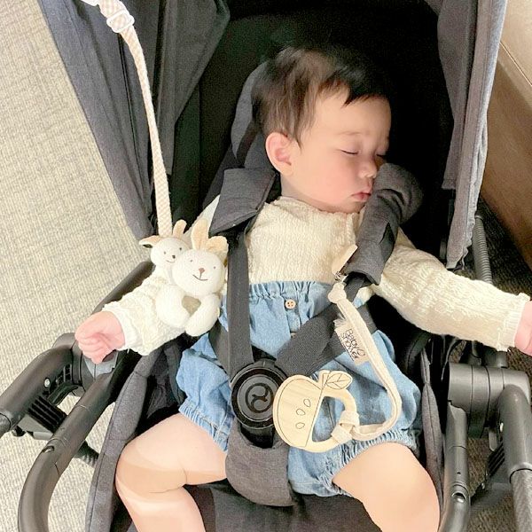 【SALE／30%OFF】 オーガニックコットン おしゃぶりホルダー Print