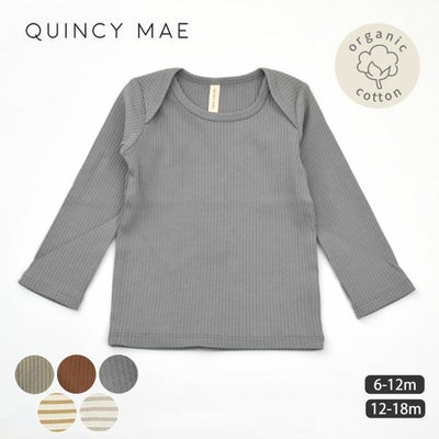 オーガニックコットン ベビーリブTシャツ（長袖）