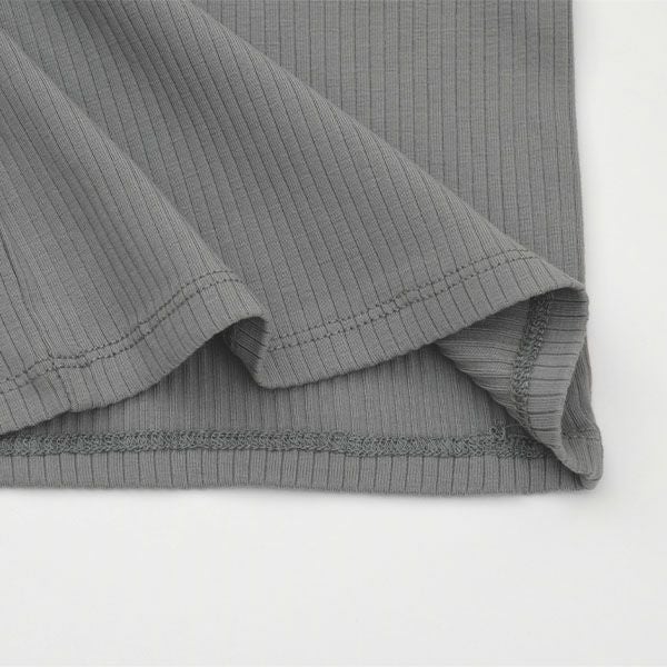 オーガニックコットン ベビーリブTシャツ（長袖）