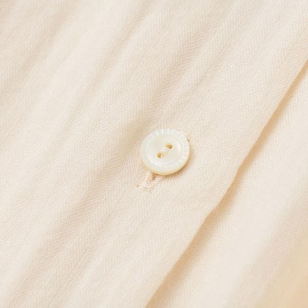 オーガニックコットン ヘリンボンパジャマ ナチュラル M