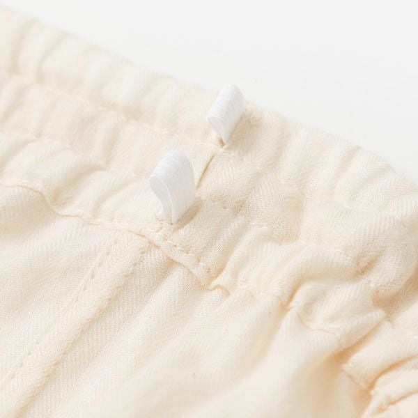 オーガニックコットン ヘリンボンパジャマ ナチュラル M