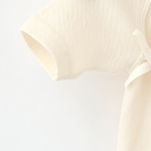 オーガニックコットン とろけるような接結フライス短肌着 50-60