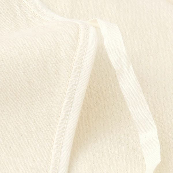 オーガニックコットン とろけるような接結フライス短肌着 50-60