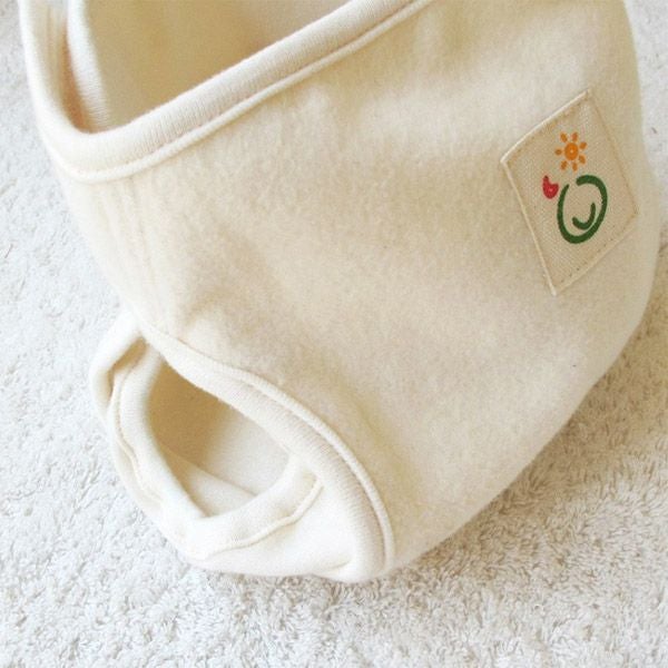 オーガニックコットン おむつカバー 外ベルト式 きなり 60