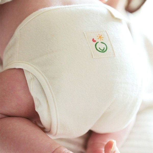 オーガニックコットン おむつカバー 内ベルト式 きなり 80