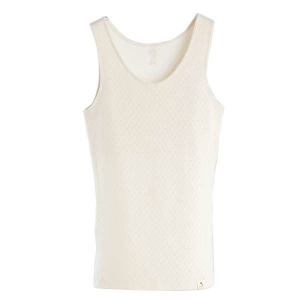 オーガニックコットン タンクトップ（パッドポケット付き）アイレットBWタイプ N