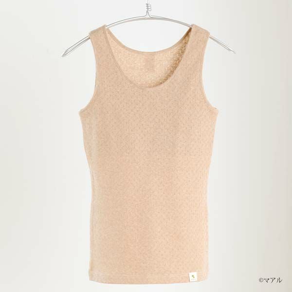 オーガニックコットン タンクトップ（パッドポケット付き）アイレットBWタイプ B