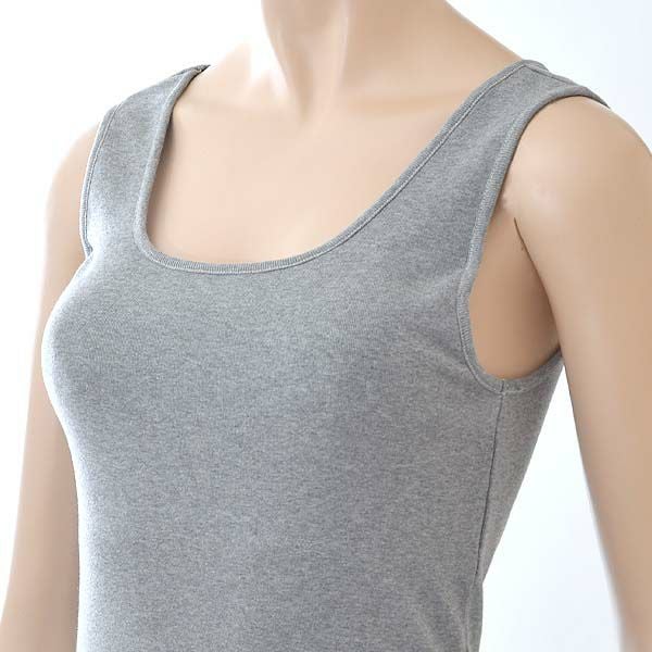 オーガニックコットン タンクトップ（パッドポケット付き）フライスBWタイプ MG