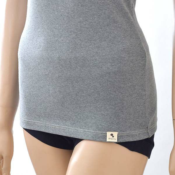 オーガニックコットン タンクトップ（パッドポケット付き）フライスBWタイプ MG