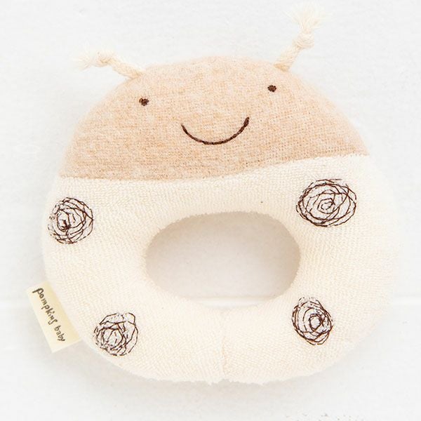 オーガニックコットン てんとうむしガラガラ petit sac付