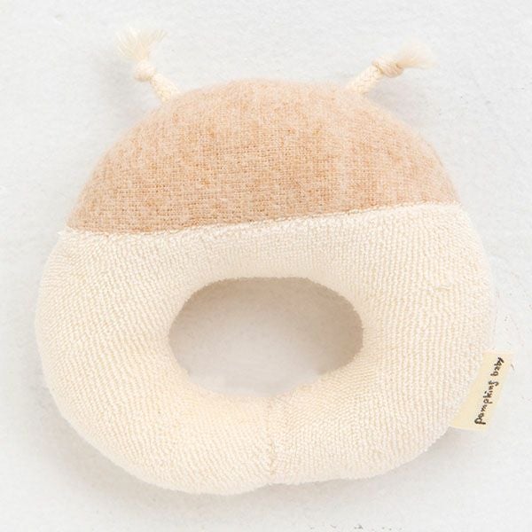 オーガニックコットン てんとうむしガラガラ petit sac付