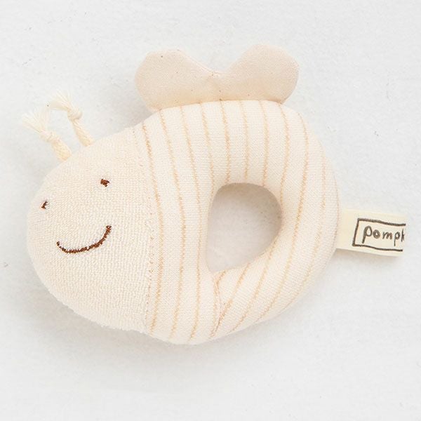 オーガニックコットン みつばちガラガラ petit sac付