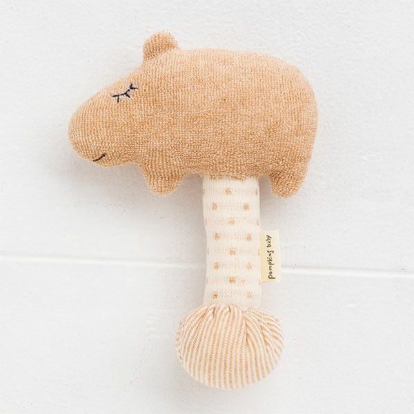 オーガニックコットン カピバラスティックガラガラ petit sac付