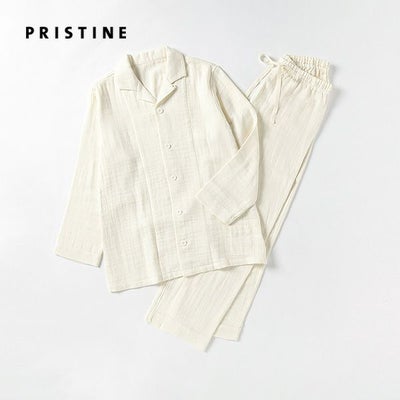 オーガニックコットン 綾Wガーゼパジャマ ナチュラル M