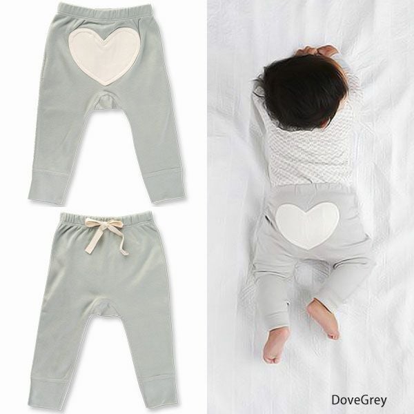 【SALE／20%OFF】 オーガニックコットン ベビー ハートロングパンツ
