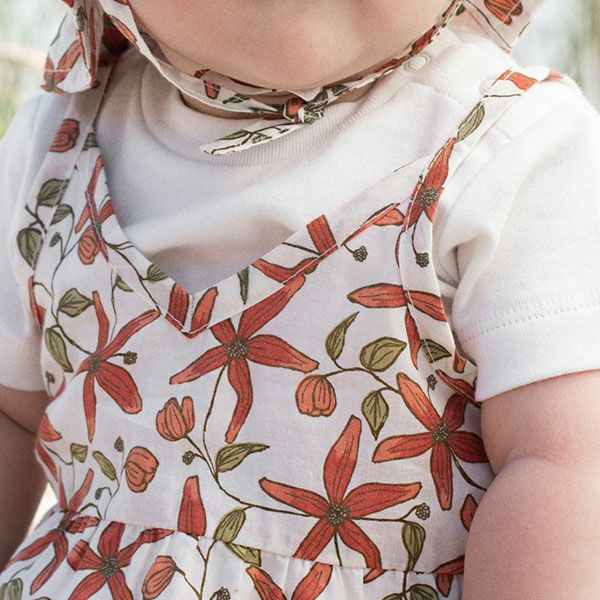 オーガニックコットン ベビー ストラップスーツ