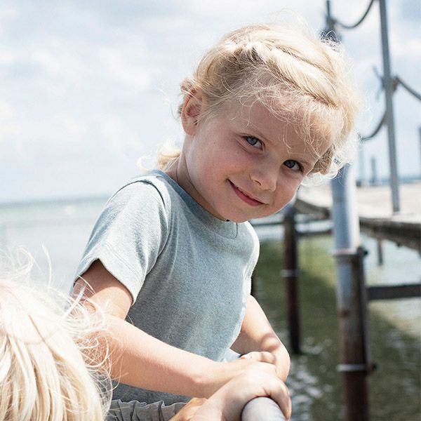 オーガニックコットン キッズ フライスTシャツ (半袖)