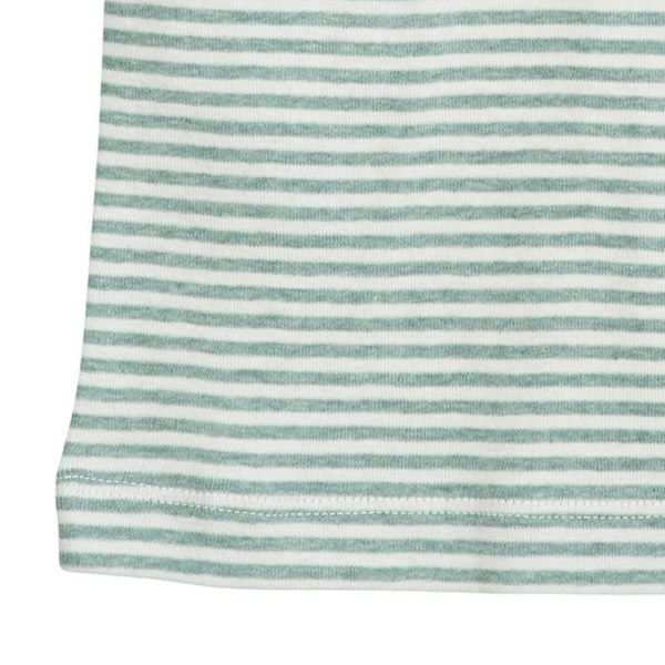オーガニックコットン キッズ フライスTシャツStripe (半袖)