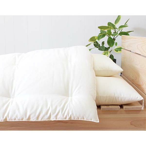 オーガニックコットン プレミアム シングル敷き布団 100×210 薄めタイプ