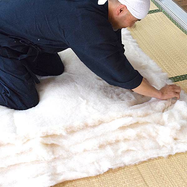 オーガニックコットン プレミアム シングル敷き布団 100×210 薄めタイプ
