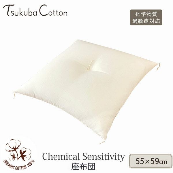 オーガニックコットン CS対応 座布団 55×59