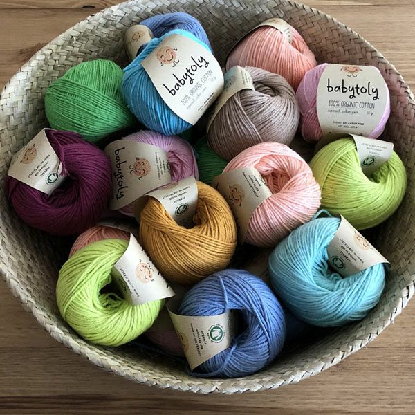 オーガニックコットン Supersoft Cotton yarn 50g Mustard