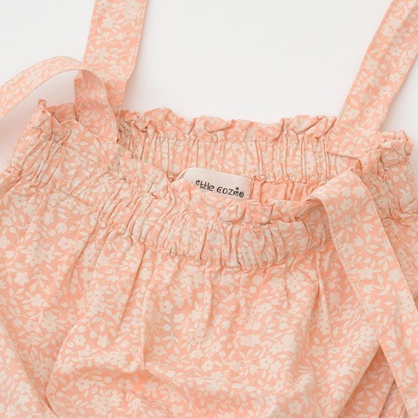 オーガニックコットン キッズフローラルジャンプスーツ