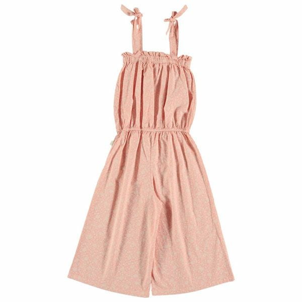 オーガニックコットン キッズフローラルジャンプスーツ