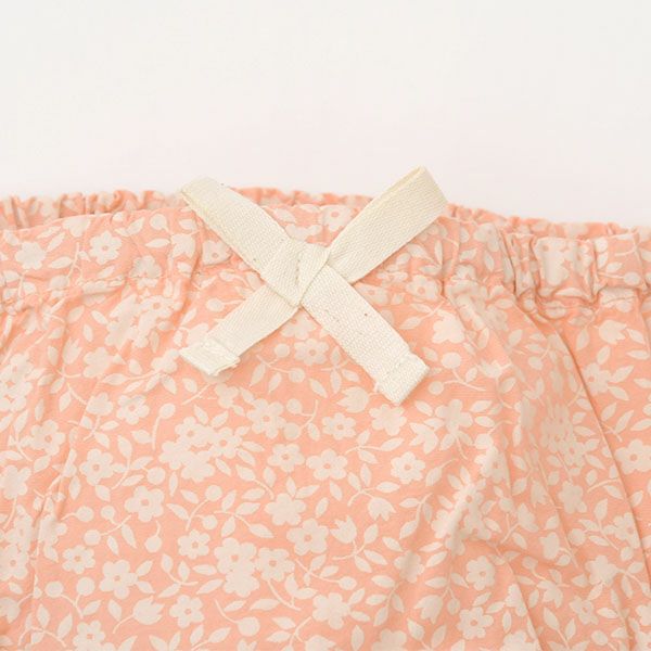 オーガニックコットン ベビーフローラルブルマ
