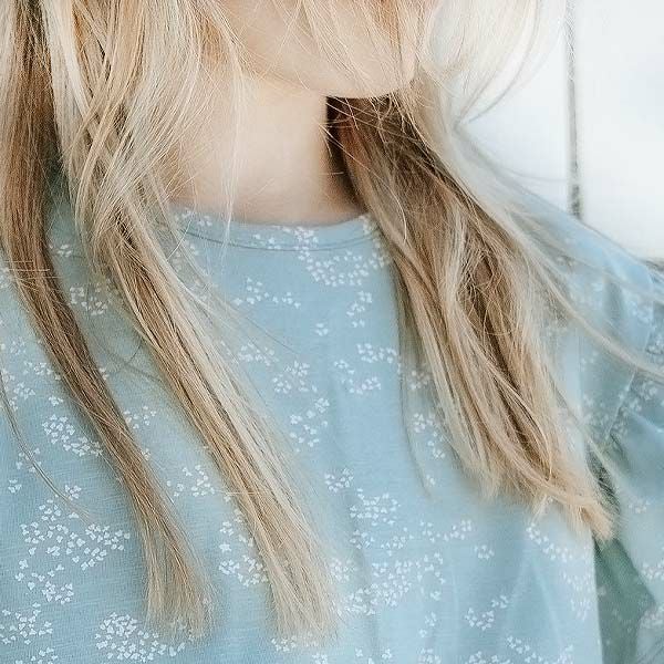 オーガニックコットン キッズ フリル袖 Tシャツ Hilde