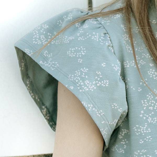 オーガニックコットン キッズ フリル袖 Tシャツ Hilde