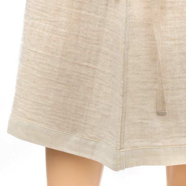 オーガニックコットン&リネン ダブルガーゼ湯上がりワンピース グレー M