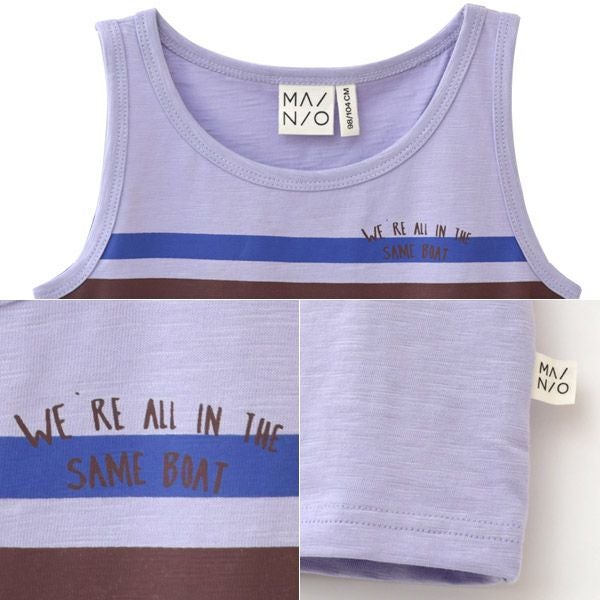 オーガニックコットン キッズ スラブノースリーブトップ Helmsman