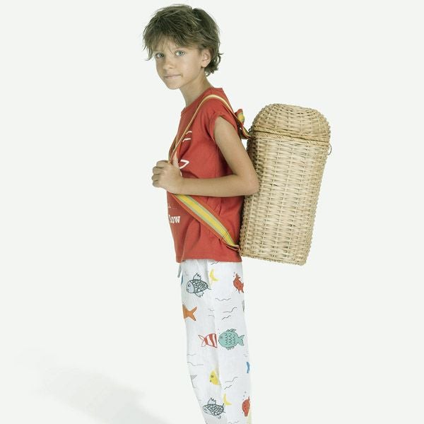 オーガニックコットン キッズ Tシャツ Let it Flow(半袖)