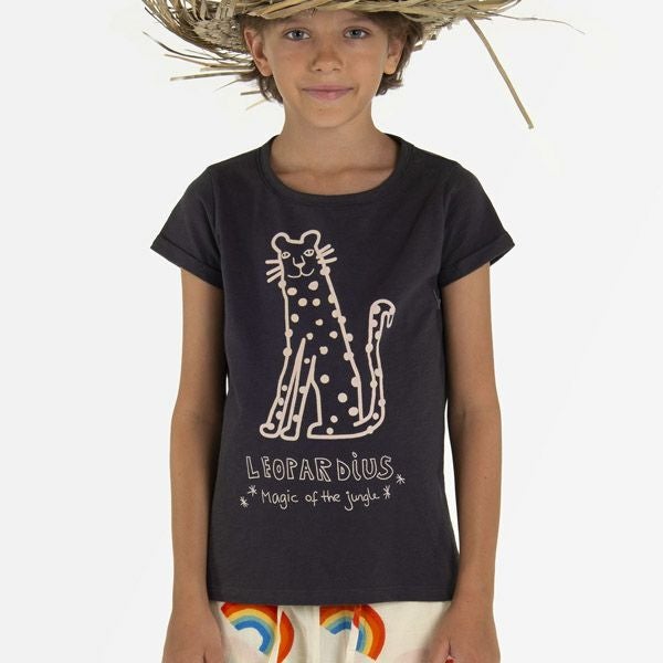オーガニックコットン キッズ スラブTシャツ MagicLeopard(半袖)