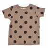 オーガニックコットン キッズ TシャツSmallSpotBlack