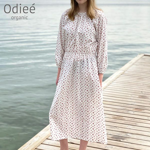 オーガニックコットン ウエストゴムワンピース Liberty