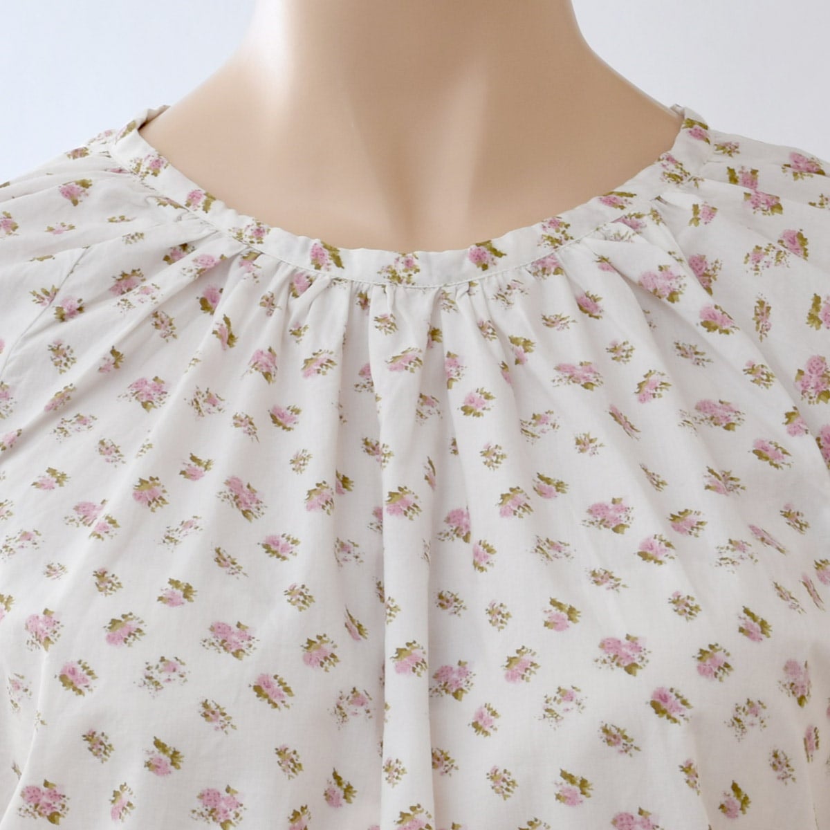 オーガニックコットン ウエストゴムワンピース Liberty