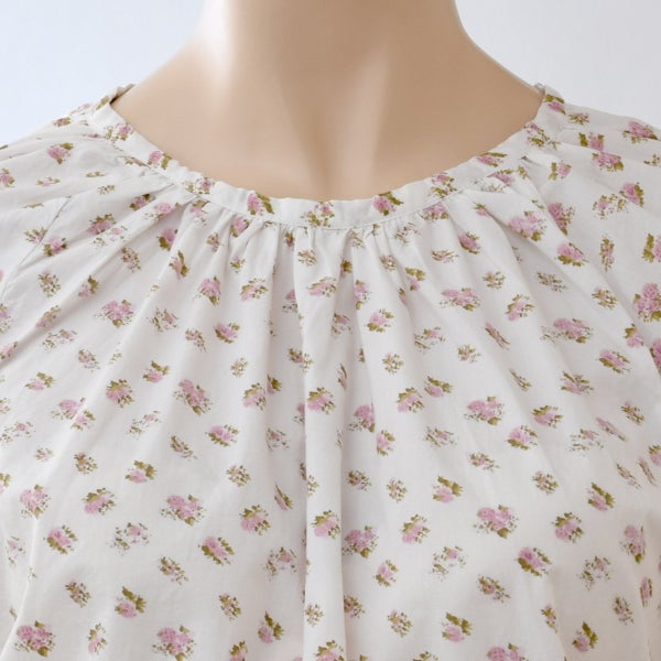 オーガニックコットン ウエストゴムワンピース Liberty