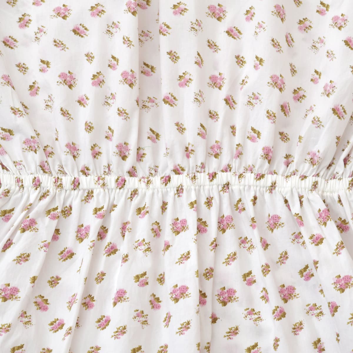 オーガニックコットン ウエストゴムワンピース Liberty
