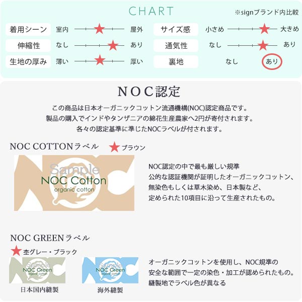 オーガニックコットン 天四方ワッチ